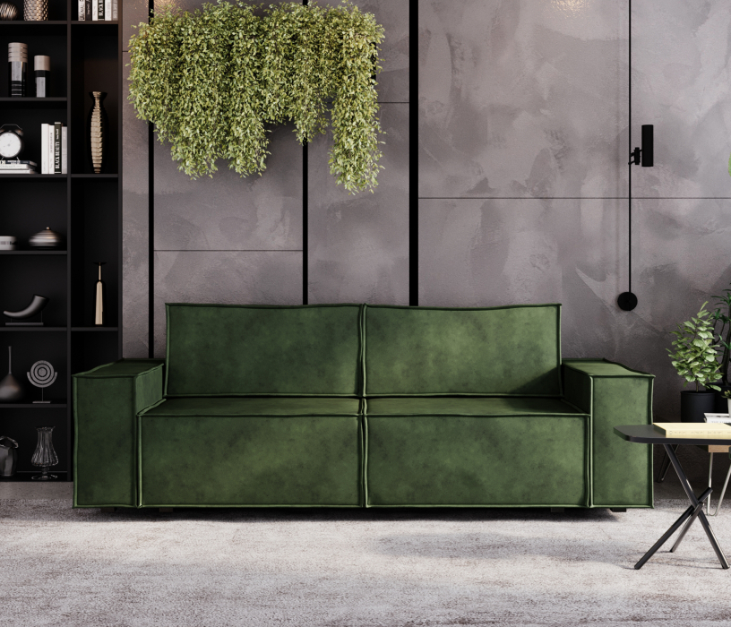 Диваны с ящиком для белья, Диван-кровать Лофт, велюр