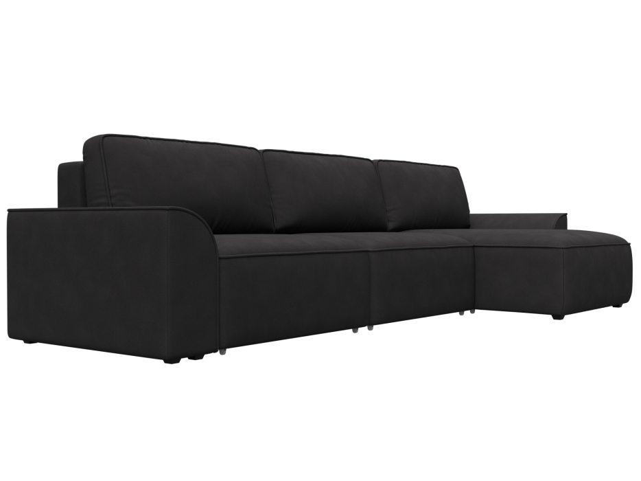 Диваны угловые в гостиную, Диван угловой Лига-048 НПБ лонг, замша JOLY