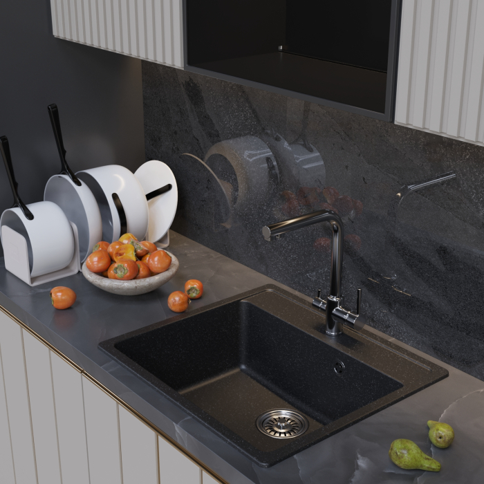 Кухонные мойки, Мойка ML-GM15, 560*500*180мм NEW*