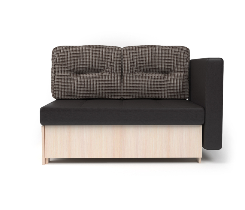 Диваны прямые кухонные, Кушетка Гамма Лайт правый экокожа / Корфу