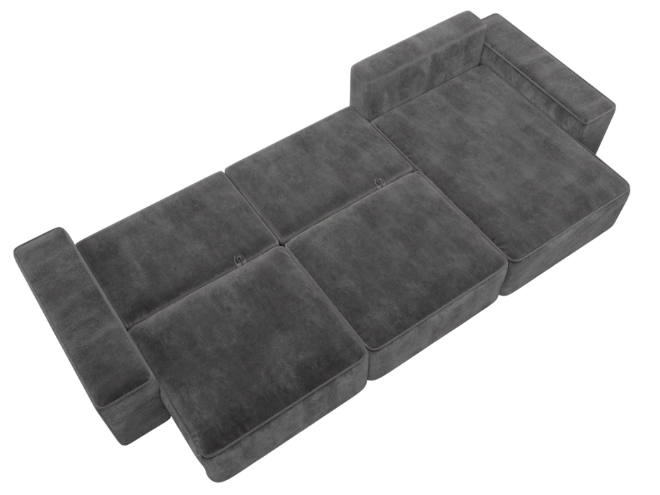 Диваны угловые в гостиную, Диван угловой Лига-074 угол универсальный, велюр TOWER