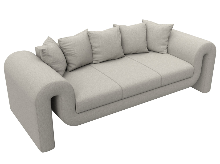 Диваны прямые кухонные, Диван прямой Волна, рогожка Амур