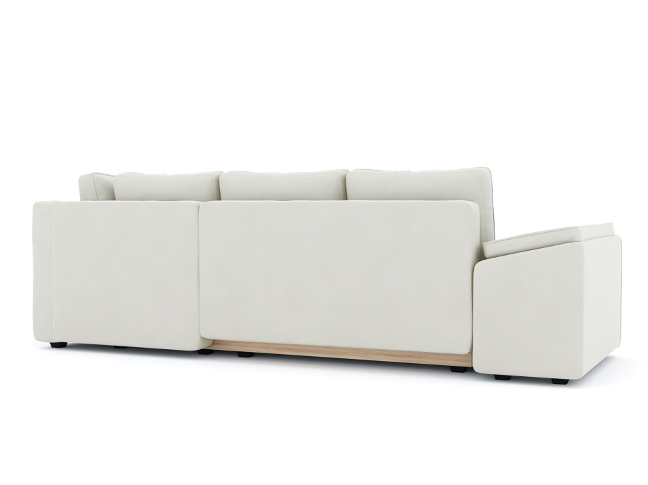 Диваны угловые в гостиную, Диван-кровать угловой Хавьер  ПБ еврокнижка, велюр