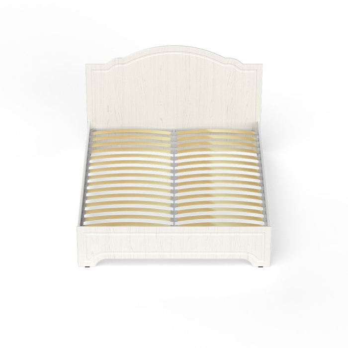 Кровати, Ливерпуль Кровать 11.08 + основание + ножки, цвет ясень ваниль/белый