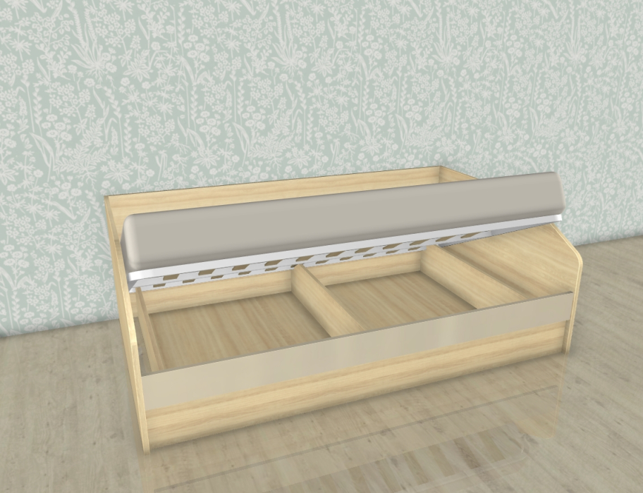 Кровати 120х200, Модульная система Карина Кровать КР-119 Ясень Асахи