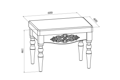 Тумба Банкетка Ассоль плюс АС-33