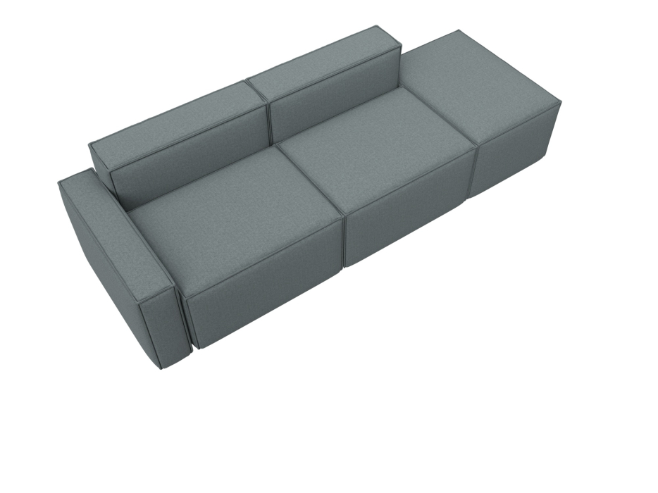 Диваны угловые в гостиную, Диван угловой модульный Лига-063 угол левый, рогожка Амур