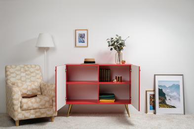 Комод-тумба Кармин 16.230.03, фасады с рисунком Бразильские домики