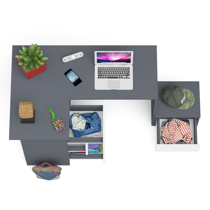 Угловые, Компьютерный стол угловой Мори МС-16 левый и тумбочка на 400