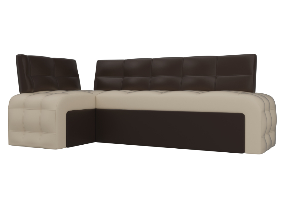 Диваны угловые кухонные, Кухонный угловой диван Люксор левый угол, экокожа