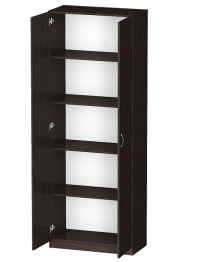 Распашной шкаф Лайф с полками 80*40*215 Венге