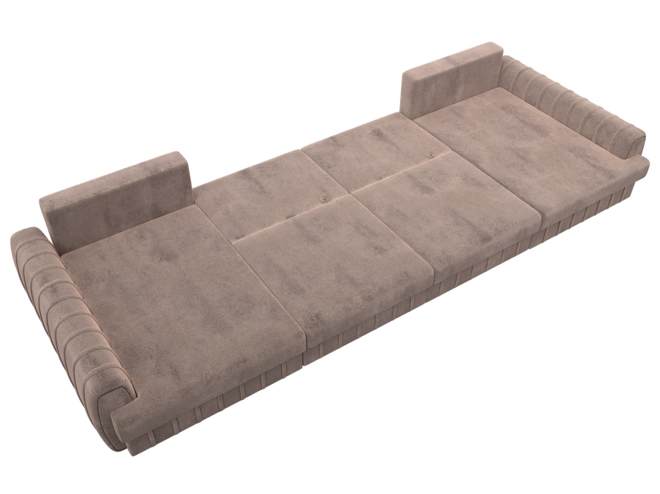 Диваны угловые в гостиную, Диван П-образный Лига-057 НПБ Лонг, велюр TOWER