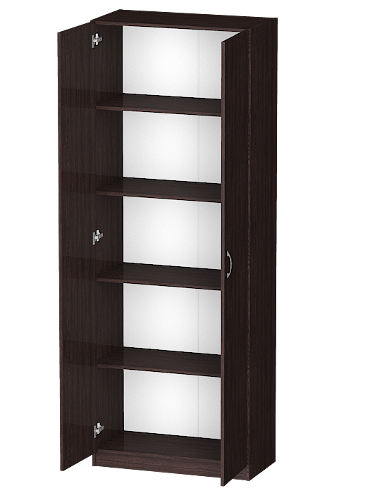 Для одежды, Распашной шкаф Лайф с полками 80*40*215 Венге