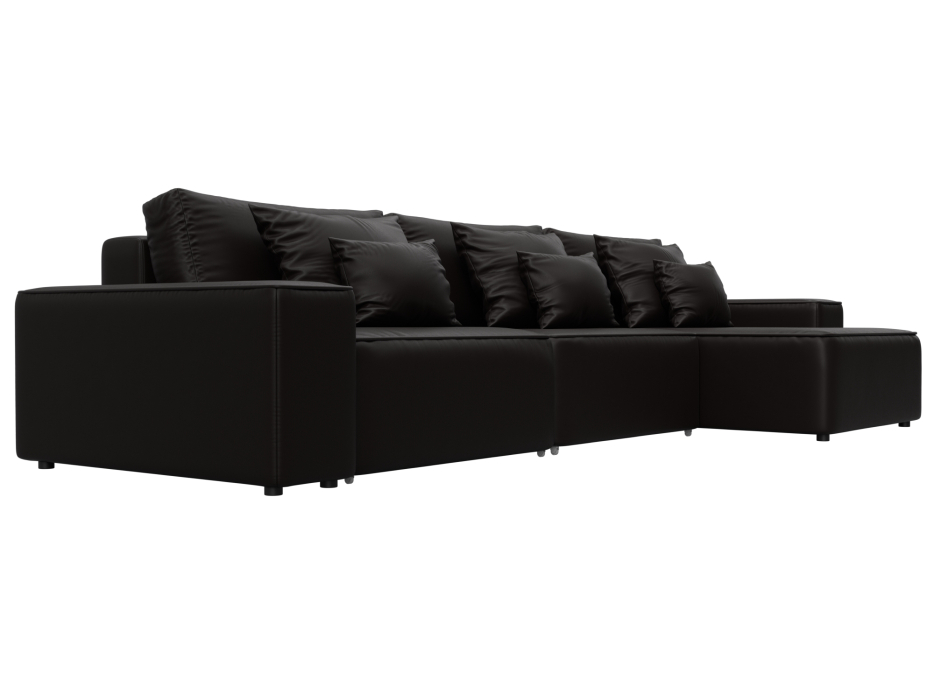 Диваны угловые в гостиную, Диван угловой Лига-074 угол универсальный, экокожа GRIFON