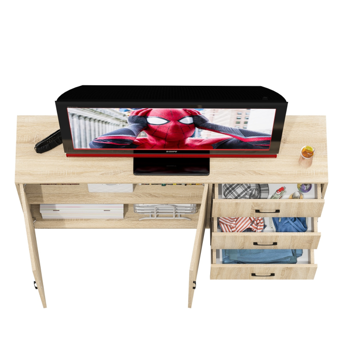 Комоды, Широкий тумба-комод с ящиками и дверками РВК 123-1604