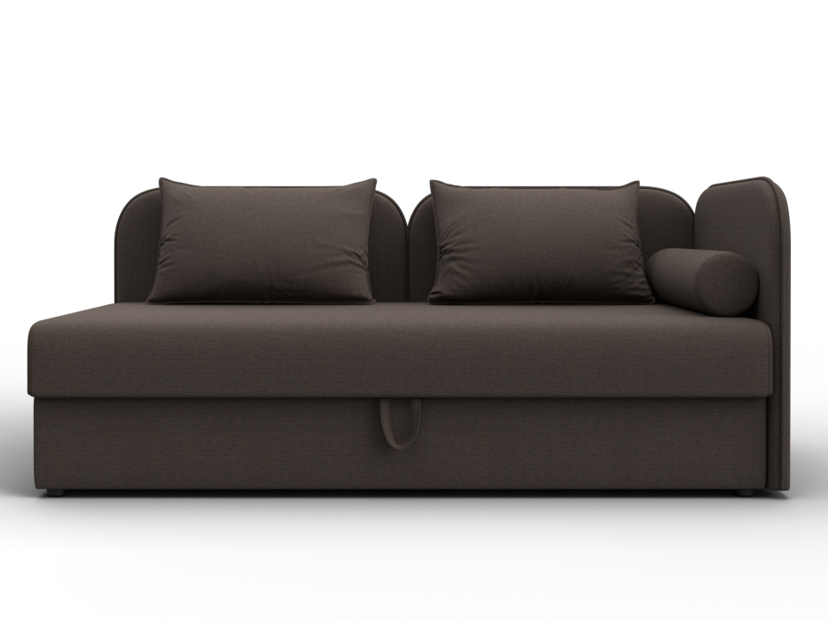 Диваны кровати прямые, Тахта Лига-094 НПБ, рогожка Амур