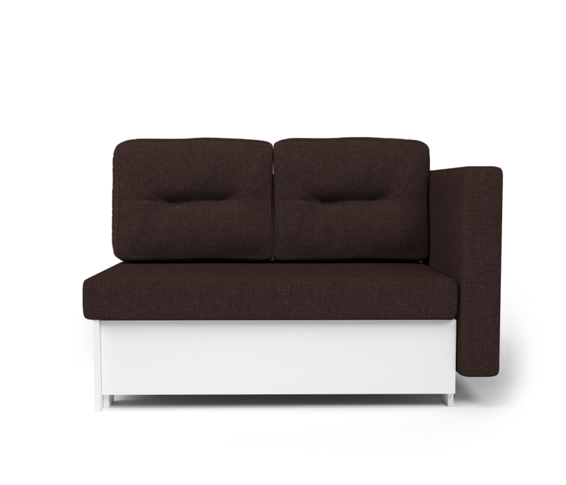 Диваны прямые кухонные, Кушетка Гамма 120 правый, рогожка