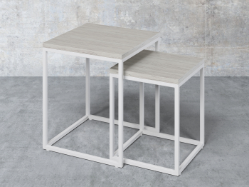 Набор журнальных столиков Айсберг Лофт Белый