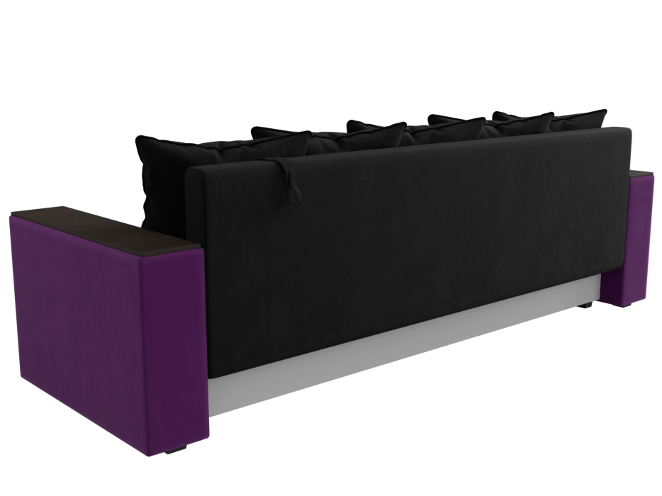 Диваны кровати со спальным местом, Диван прямой Дубай Лайт полки слева, микровельвет