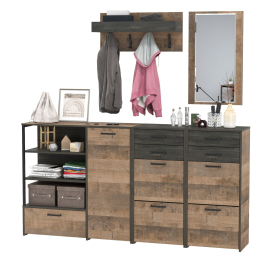 Набор мебели в прихожую с зеркалом и вешалкой Трувор № 167