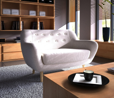 Дизайнерские диваны для гостиной, Диван прямой Elephant, рогожка