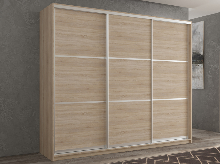 Шкафы-купе 3-х дверные, Шкаф-купе 3х дверный Кааппи 4 180х60