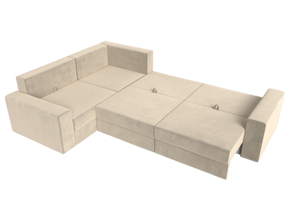 Офисные диваны, Угловой диван Майами Long левый угол, микровельвет