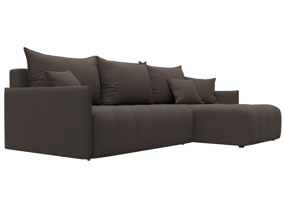 Диваны угловые в гостиную, Диван угловой Лига-054 НПБ угол универсальный, рогожка Амур