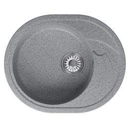 Мойка ML-GM17 овальная с крылом, 580*470*180мм NEW*