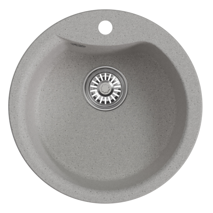 Кухонные мойки, Мойкa ML-GM12 круглая, 480мм (глуб. чаши 210) NEW*