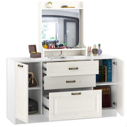 Широкий комод Ливерпуль с зеркалом