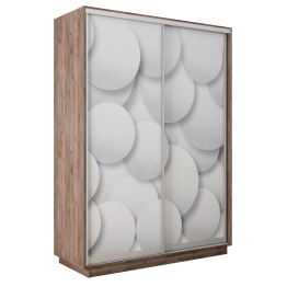 Шкаф-купе Экспресс 2-х дверный Фотопечать Шары Стекла 120х45х240