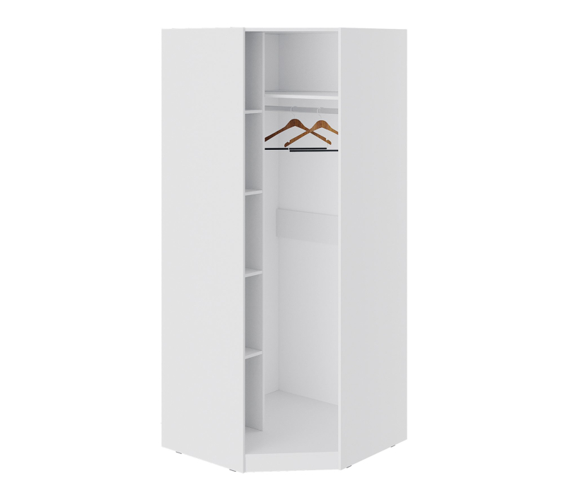 Угловые шкафы, Шкаф угловой для одежды (зеркало) Глосс