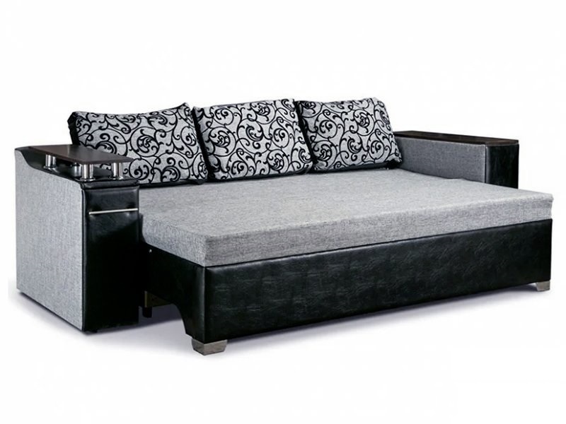 Диваны с ящиком для белья, Диван-софа с баром "Лидер-6"