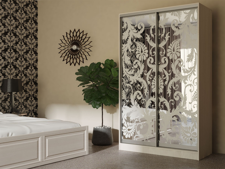 Шкафы-купе 2-х дверные, Шкаф-купе Тринити 3 NEW 1350