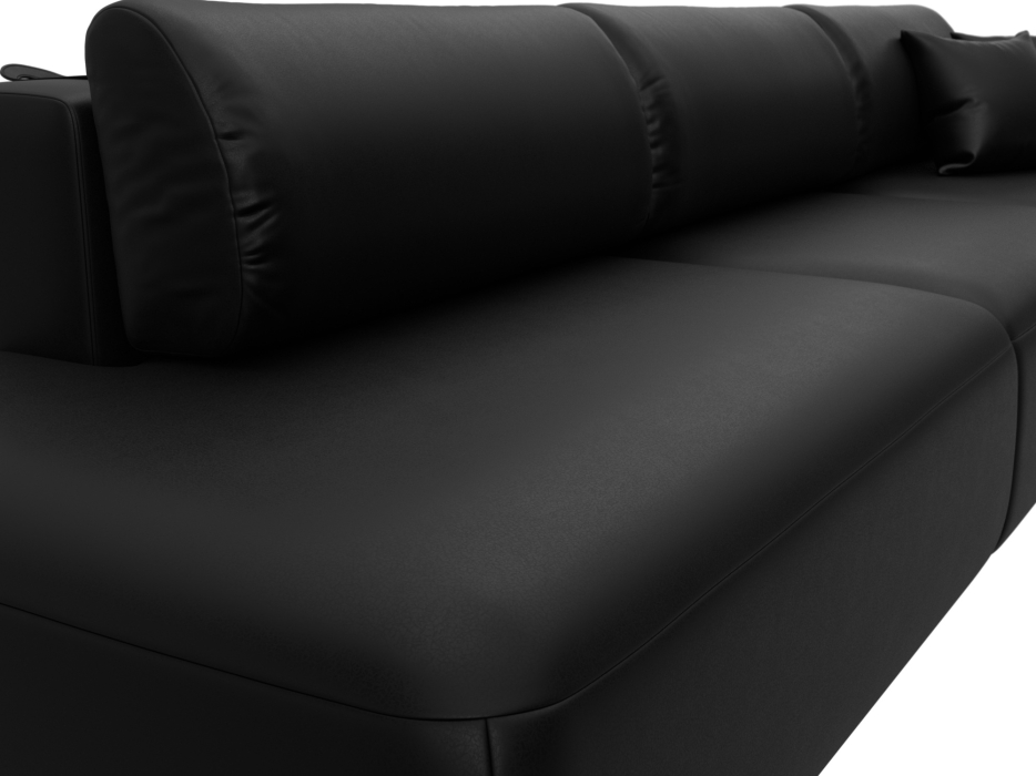 Диваны еврокнижки, Диван прямой Лига-036 НПБ Модерн Лонг подлокотник справа, экокожа GRIFON