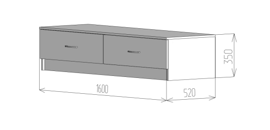 Тумба под телевизор Фреш ТВФР 2