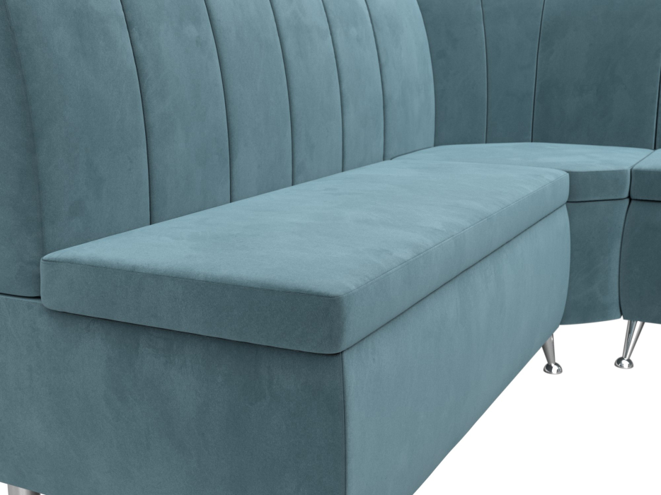 Диваны угловые кухонные, Диван кухонный угловой Кантри правый угол, велюр