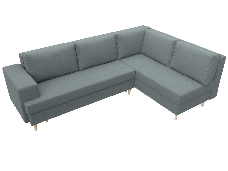 Диваны угловые в гостиную, Диван угловой Сильвана правый угол, рогожка Амур