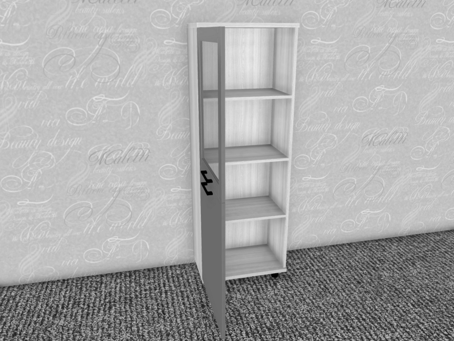 Шкафы пеналы, Модульная система Грейс Шкаф ШК-5085  Серый Кашемир