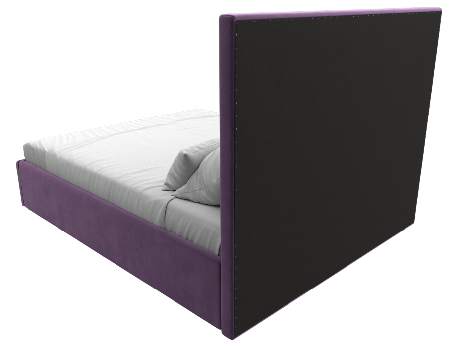 Мягкая кровать, Кровать интерьерная Афродита 160, микровельвет