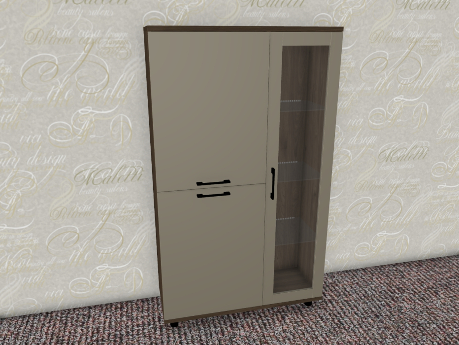 Шкафы распашные, Модульная система Грейс Шкаф ШК-5082  Гикори Джексон Темный