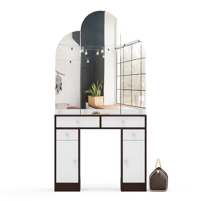 С зеркалом, Туалетный столик Трельяж МД №2