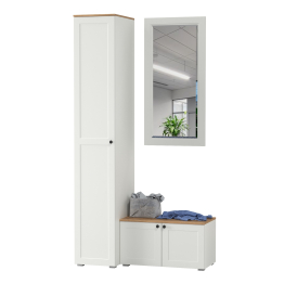 Тумба с зеркалом и шкафом-пеналом в прихожую Остин