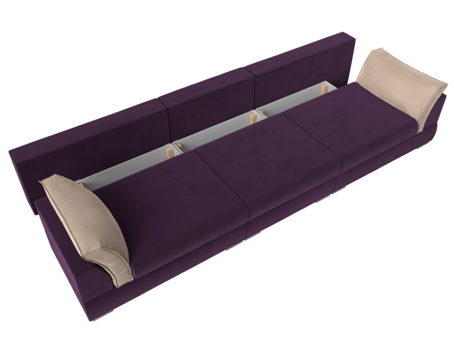 Диваны прямые кухонные, Прямой диван Пекин Long, велюр