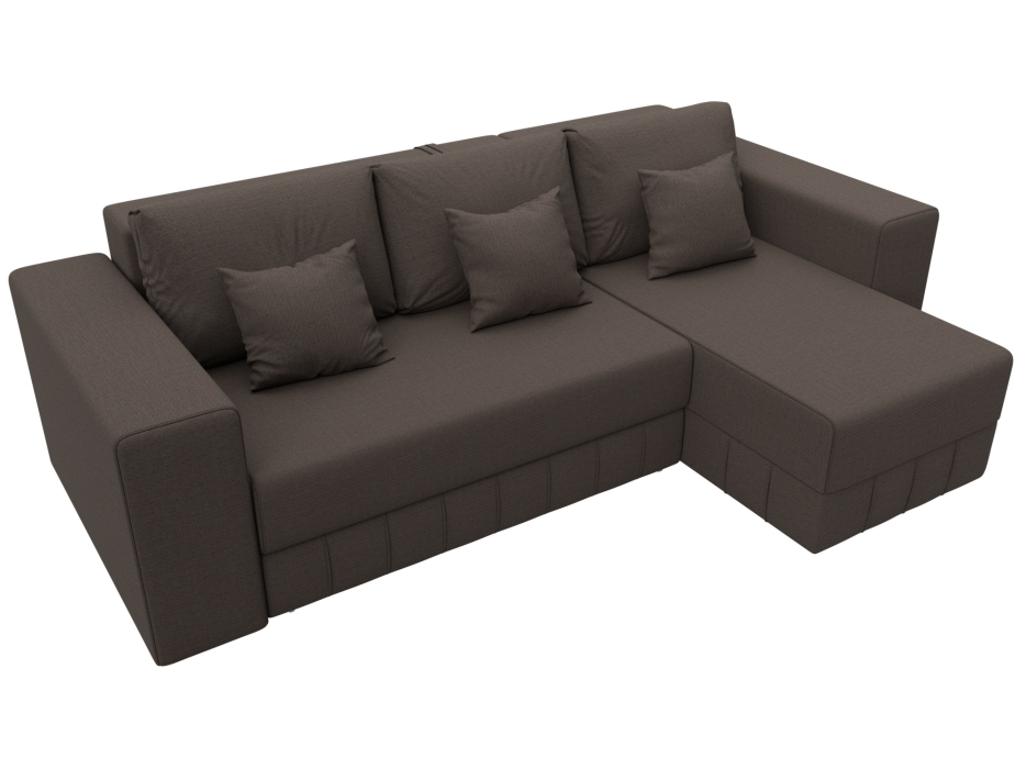 Диваны угловые в гостиную, Диван угловой Лига-076 угол универсальный, рогожка Амур