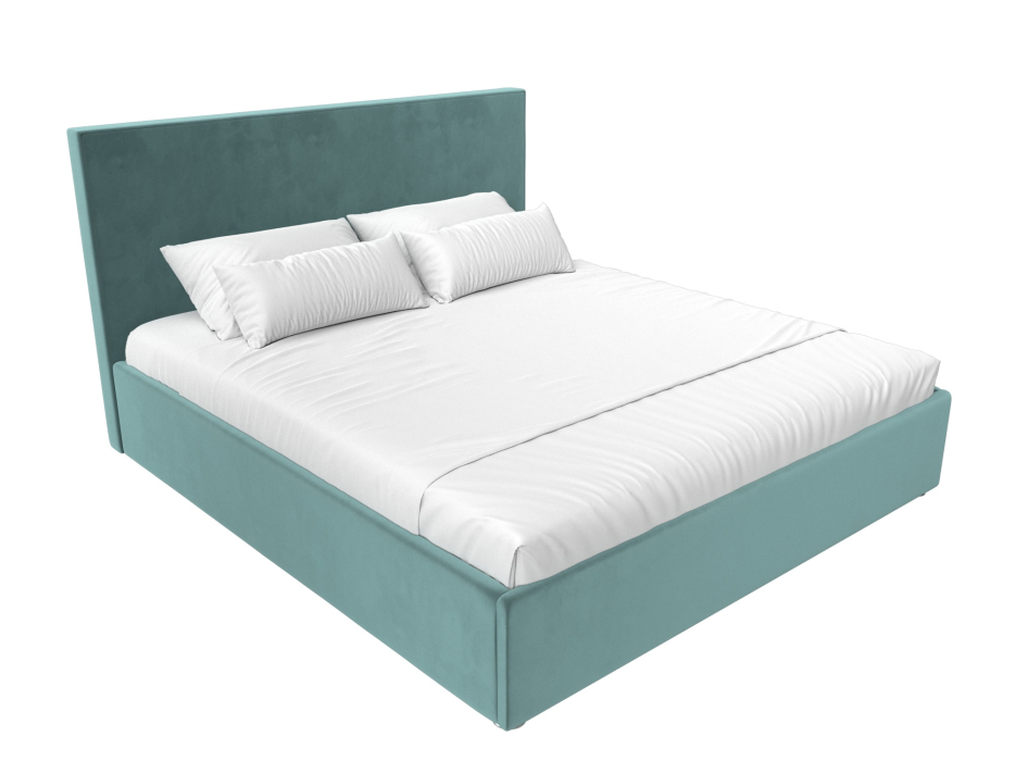 Мягкая кровать, Интерьерная кровать Кариба 200, велюр