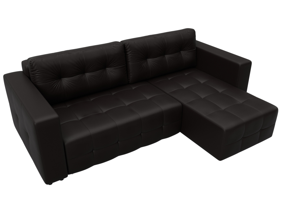 Диваны угловые в гостиную, Диван угловой Лига-075 угол универсальный, экокожа GRIFON