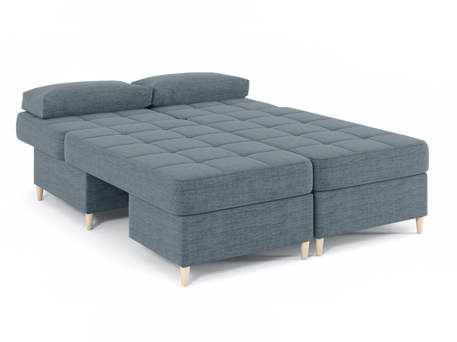 Диваны угловые в гостиную, Диван-кровать угловой Оливер 2 еврокнижка-трансформер, рогожка