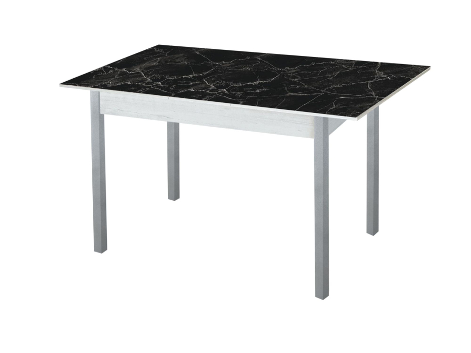 Обеденные столы, Альфа стол обеденный фотопечать опора квадро серебристый металлик